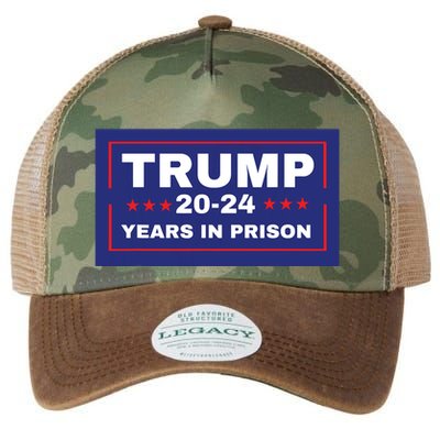 Trump 2024 Years In Prison Democrats Liberals Vote Blue Legacy Tie Dye Trucker Hat