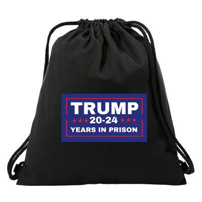 Trump 2024 Years In Prison Democrats Liberals Vote Blue Drawstring Bag