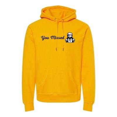 Trump 2024 You Missed Butler Pa Rally Patriotic Flag Premium Hoodie