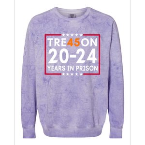 Tre45on 2024 Years In Prison Anti Trump Political Colorblast Crewneck Sweatshirt