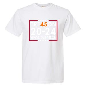 Tre45on 2024 Years In Prison Anti Trump Political Garment-Dyed Heavyweight T-Shirt