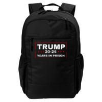 Trump 2024 Years in Prison Democrats Liberals Vote Blue Daily Commute Backpack