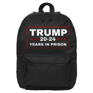 Trump 2024 Years in Prison Democrats Liberals Vote Blue 16 in Basic Backpack