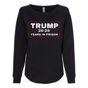 Trump 2024 Years in Prison Democrats Liberals Vote Blue Womens California Wash Sweatshirt