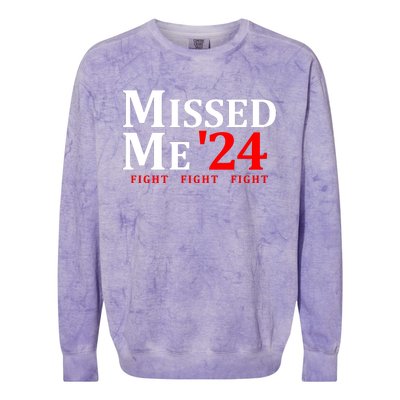 Trump 24 You Missed Me Colorblast Crewneck Sweatshirt