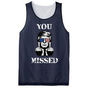 Trump 2024 You Missed Funny Donald Trump Mesh Reversible Basketball Jersey Tank