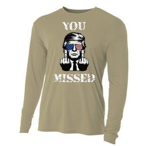 Trump 2024 You Missed Funny Donald Trump Cooling Performance Long Sleeve Crew