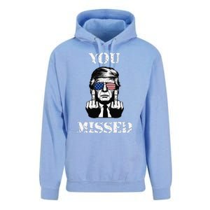 Trump 2024 You Missed Funny Donald Trump Unisex Surf Hoodie