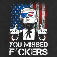 Trump 2024 You Missed Fuckers You Best Not Miss 7 Panel Mesh Trucker Snapback Hat