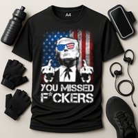 Trump 2024 You Missed Fuckers You Best Not Miss Cooling Performance Crew T-Shirt