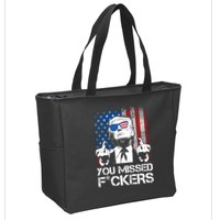 Trump 2024 You Missed Fuckers You Best Not Miss Zip Tote Bag