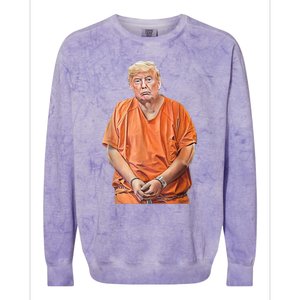 Trump 2024 Years In Prison Funny AntiTrump Colorblast Crewneck Sweatshirt