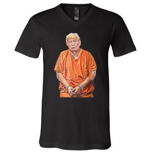 Trump 2024 Years In Prison Funny AntiTrump V-Neck T-Shirt