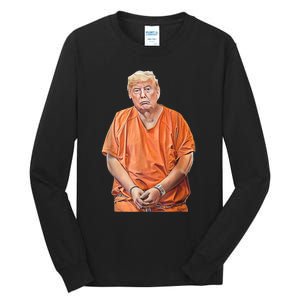 Trump 2024 Years In Prison Funny AntiTrump Tall Long Sleeve T-Shirt