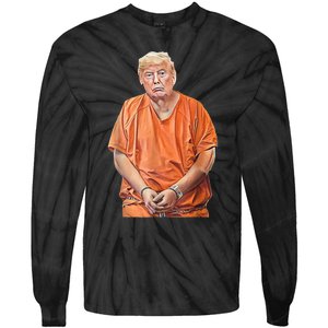 Trump 2024 Years In Prison Funny AntiTrump Tie-Dye Long Sleeve Shirt