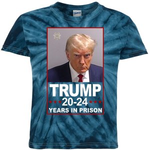 Trump 2024 Years In Prison Mugshot Election Kids Tie-Dye T-Shirt