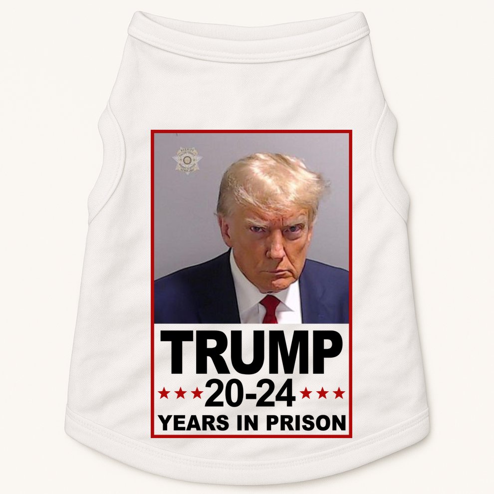 Trump 2024 Years In Prison Mugshot Election Doggie Tank