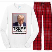 Trump 2024 Years In Prison Mugshot Election Long Sleeve Pajama Set