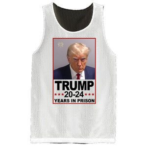 Trump 2024 Years In Prison Mugshot Election Mesh Reversible Basketball Jersey Tank