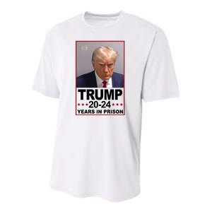 Trump 2024 Years In Prison Mugshot Election Youth Performance Sprint T-Shirt