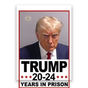 Trump 2024 Years In Prison Mugshot Election Poster