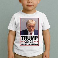 Trump 2024 Years In Prison Mugshot Election Toddler T-Shirt