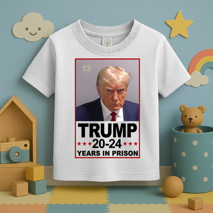 Trump 2024 Years In Prison Mugshot Election Toddler T-Shirt