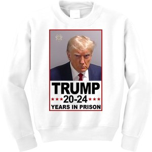 Trump 2024 Years In Prison Mugshot Election Kids Sweatshirt