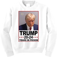 Trump 2024 Years In Prison Mugshot Election Kids Sweatshirt