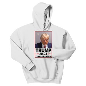 Trump 2024 Years In Prison Mugshot Election Kids Hoodie