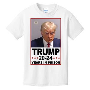 Trump 2024 Years In Prison Mugshot Election Kids T-Shirt