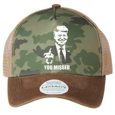 Trump 2024 You Missed Butler Pa Rally Patriotic Flag Legacy Tie Dye Trucker Hat