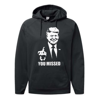 Trump 2024 You Missed Butler Pa Rally Patriotic Flag Performance Fleece Hoodie