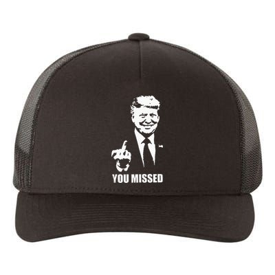 Trump 2024 You Missed Butler Pa Rally Patriotic Flag Yupoong Adult 5-Panel Trucker Hat