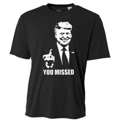 Trump 2024 You Missed Butler Pa Rally Patriotic Flag Cooling Performance Crew T-Shirt