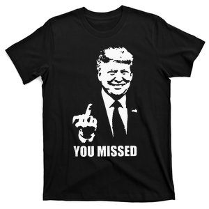 Trump 2024 You Missed Butler Pa Rally Patriotic Flag T-Shirt