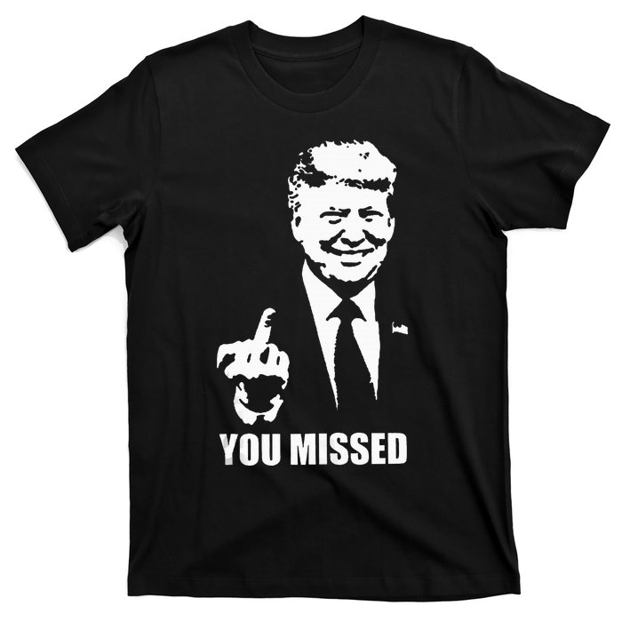 Trump 2024 You Missed Butler Pa Rally Patriotic Flag T-Shirt