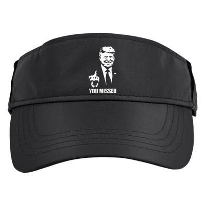 Trump 2024 You Missed Butler Pa Rally Patriotic Flag Adult Drive Performance Visor