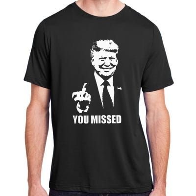 Trump 2024 You Missed Butler Pa Rally Patriotic Flag Adult ChromaSoft Performance T-Shirt