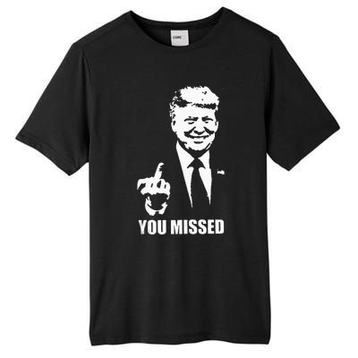 Trump 2024 You Missed Butler Pa Rally Patriotic Flag Tall Fusion ChromaSoft Performance T-Shirt