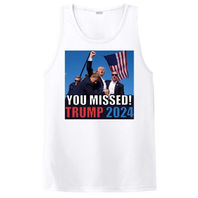 Trump 2024 You Missed! Shot Pennsylvania Rally PosiCharge Competitor Tank