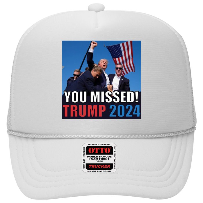 Trump 2024 You Missed! Shot Pennsylvania Rally Trucker Hat