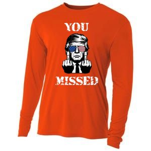 Trump 2024 You Missed Funny Donald Trump Cooling Performance Long Sleeve Crew