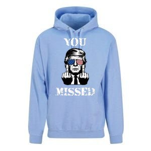 Trump 2024 You Missed Funny Donald Trump Unisex Surf Hoodie