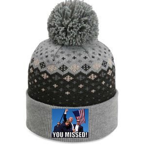 Trump 2024 You Missed Gun Shot At Pennsylvania Rally The Baniff Cuffed Pom Beanie