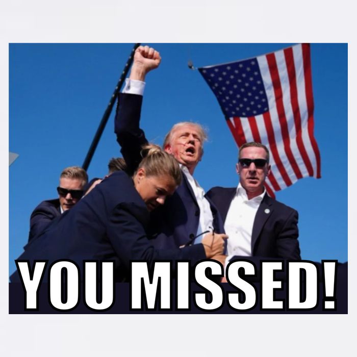 Trump 2024 You Missed Gun Shot At Pennsylvania Rally Poster