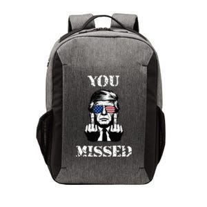 Trump 2024 You Missed Funny Donald Trump Vector Backpack