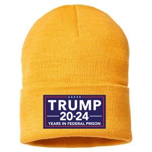 Trump 2024 Years In Federal Prison Sustainable Knit Beanie