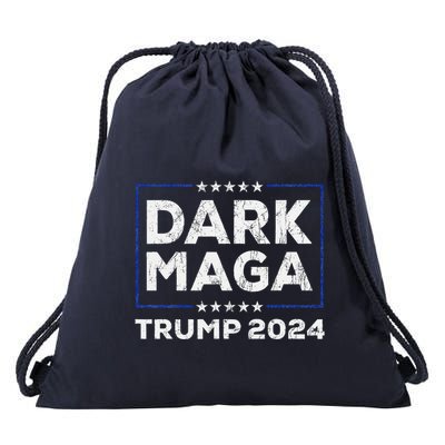 Trump 2024 Yard Sign Dark Maga Trump Drawstring Bag