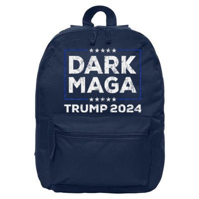 Trump 2024 Yard Sign Dark Maga Trump 16 in Basic Backpack